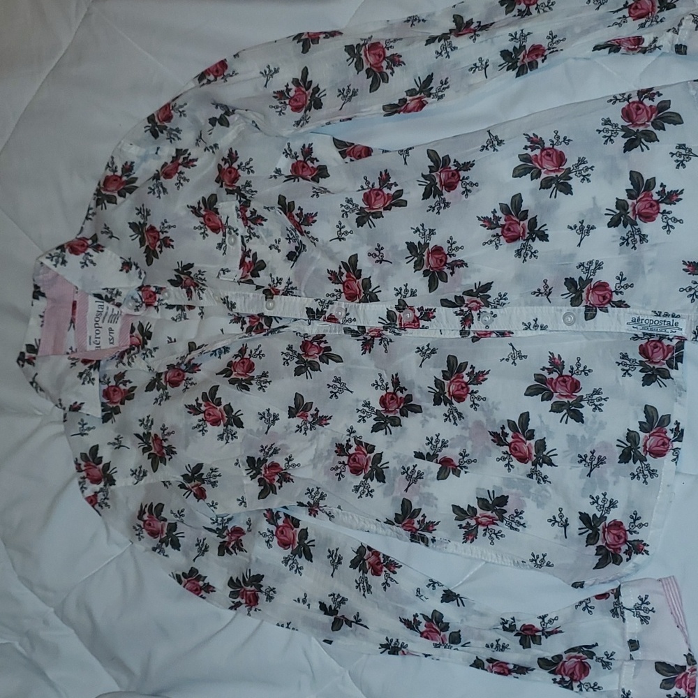 Floral button up